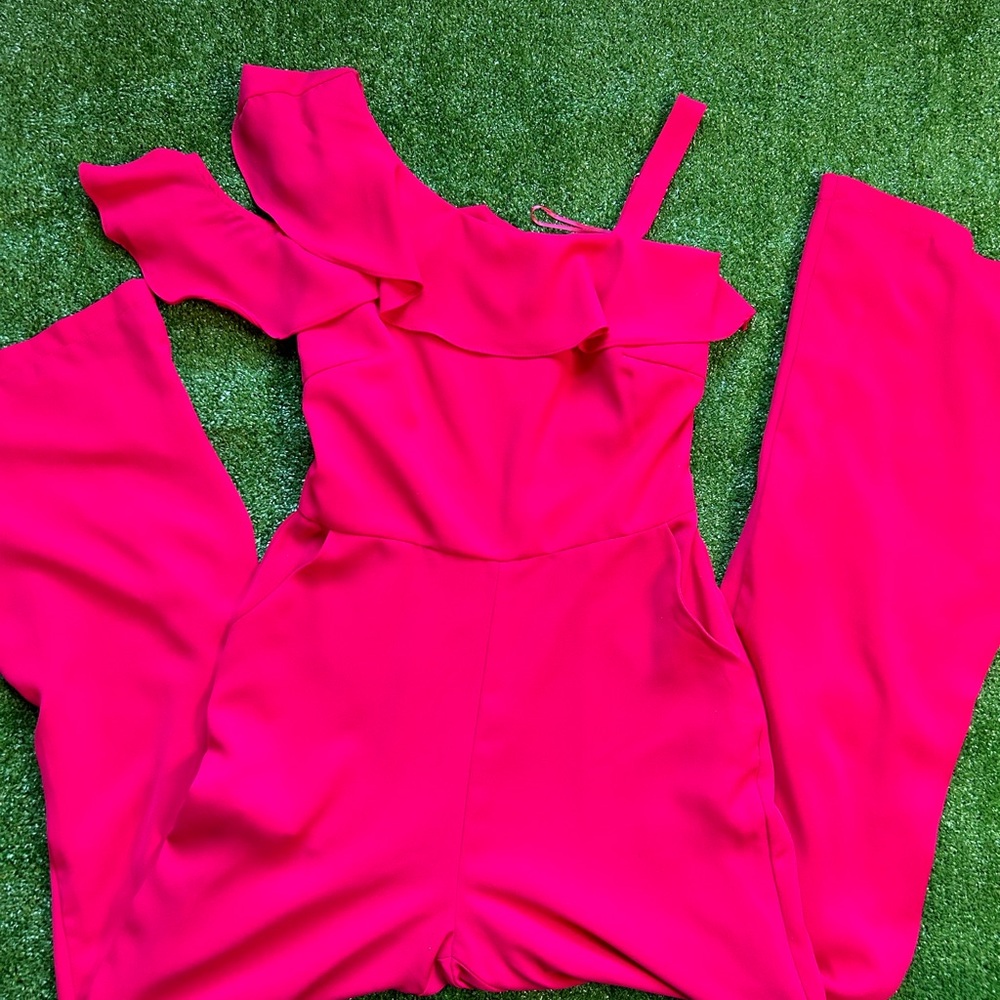 Adelyn Rae Pink Jumpsuit